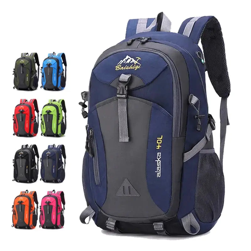 Mochila de Viagem Leve para Montanhismo Impermeável Unissex 40L