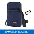 bolsa multifuncional compacta com camada única azul