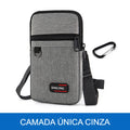 bolsa multifuncional compacta com camada única cinza