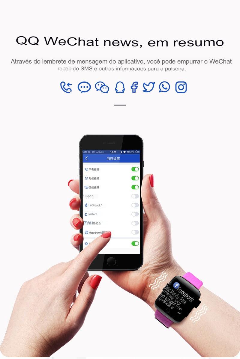 Relógio Inteligente com Pulseira Esportiva D13 - ParePenseAvalie