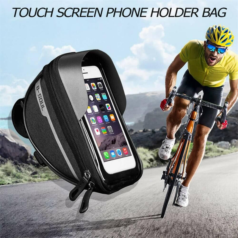 Bolsa de ciclismo á prova D'Água com suporte para telefone - ParePenseAvalie