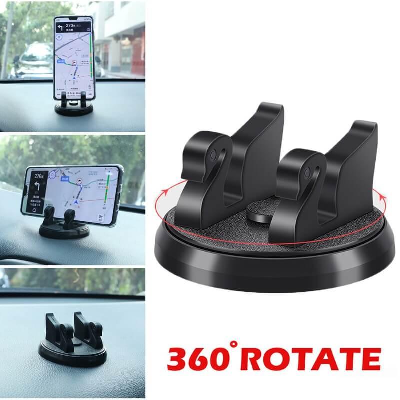 Suporte giratório de telefone para carro com rotação de 360 graus